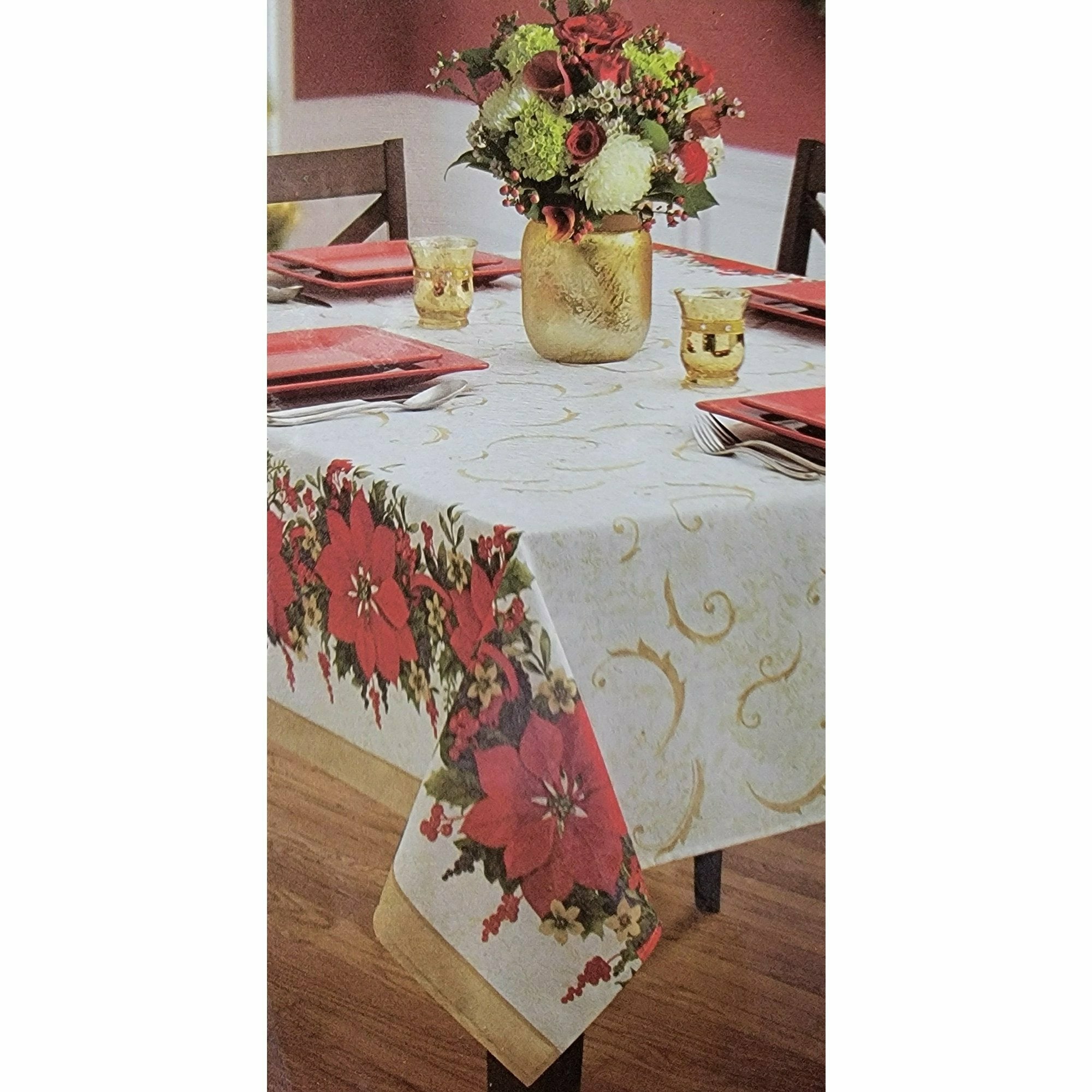 Ultimate Party Super Stores HOLIDAY: CHRISTMAS Benson Mills Fabric Tablecloth