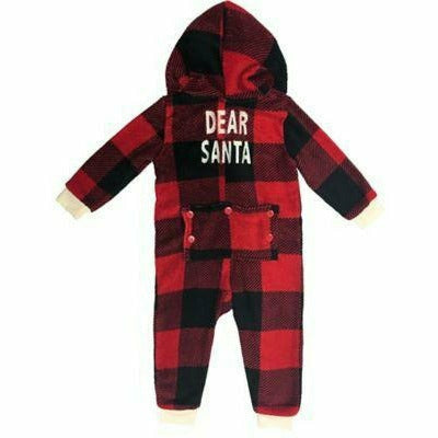 Ultimate Party Super Stores HOLIDAY: CHRISTMAS Infant 12-18M Infant Deer Santa Pajama Onesie 12-18M