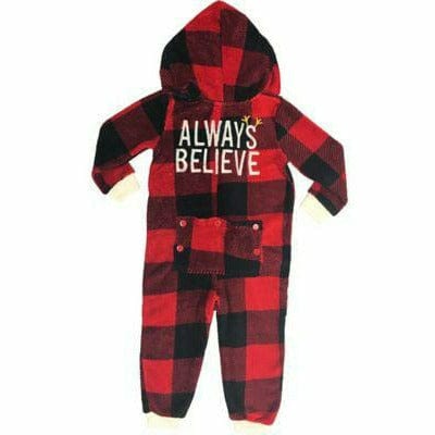 Ultimate Party Super Stores HOLIDAY: CHRISTMAS Toddler Always Believe Pajama Onesie