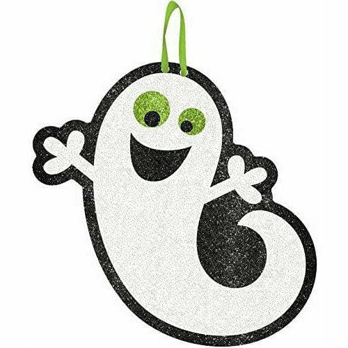 Ultimate Party Super Stores HOLIDAY: HALLOWEEN Ghost Glitter Hanging Sign