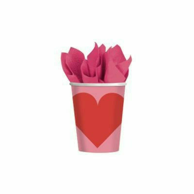 Ultimate Party Super Stores HOLIDAY: VALENTINES 9 Oz. Key to Your Heart Cup (8-pack)