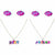 Ultimate Party Super Stores HOLIDAY: VALENTINES Best Friends Jewelry Set 6pc Valentine's Day