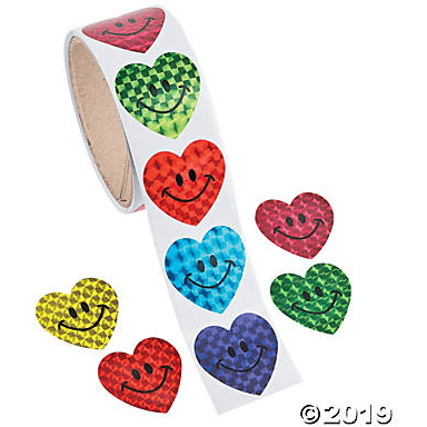 Conversation Heart Stickers 1 Sheet - Ultimate Party Super Stores