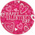 Ultimate Party Super Stores HOLIDAY: VALENTINES Small red tinsel heart decoration. Size: (approx) 11cm x 11cm.