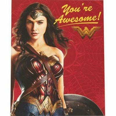 Ultimate Party Super Stores HOLIDAY: VALENTINES Wonder Woman Valentine Exchange Cards with Favors 12ct Valentine's Day