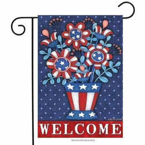 Ultimate Party Super Stores LUAU Garden Flag - Patriotic Welcome