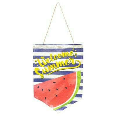 Ultimate Party Super Stores LUAU Watermelon Welcome Summer Hanging Sign