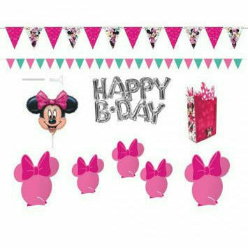 Ultimate Party Super Stores MINNIE MOUSE WALL AND TABLE DECORATING KIT