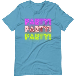 Ultimate Party Super Stores Ocean Blue / S PARTY!! Unisex t-shirt