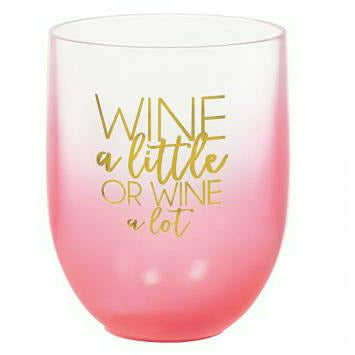 Ultimate Party Super Stores OMBRE STEMLESS WINE GLASS