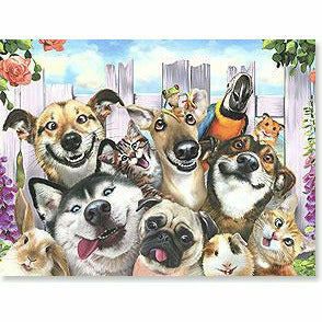 Ultimate Party Super Stores Pet Selfie Greeting Card