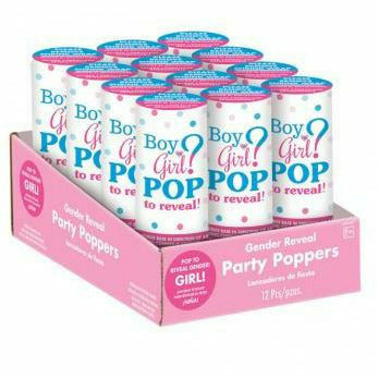 Ultimate Party Super Stores Pink Confetti Girl Poppers