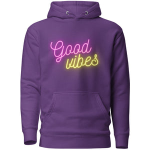 Ultimate Party Super Stores Purple / S GOOD VIBES Unisex Hoodie