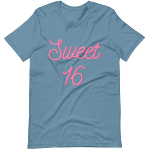 Ultimate Party Super Stores Steel Blue / S SWEET 16 T-shirt
