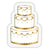 Ultimate Party Super Stores Wedding Cake Die Cut Napkin