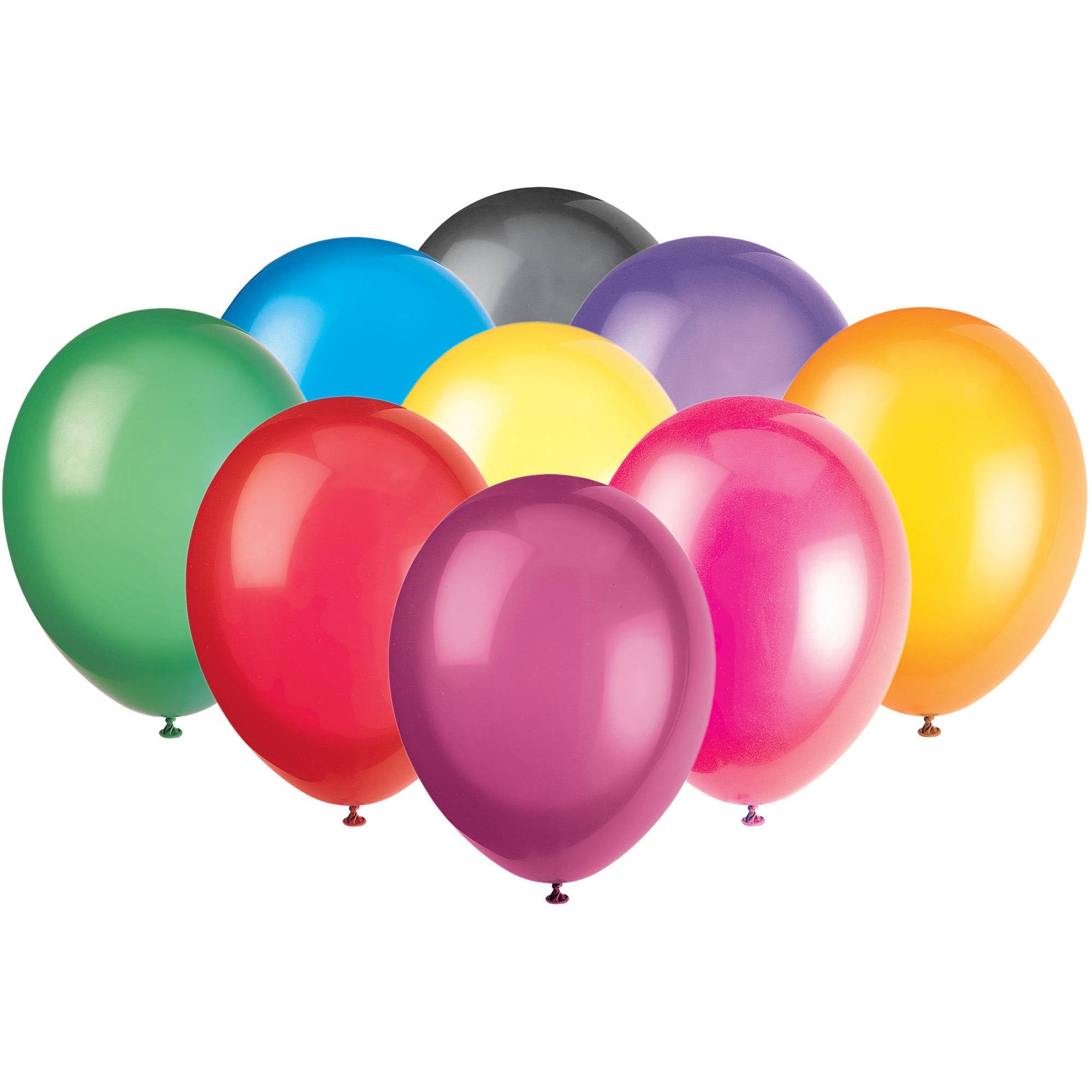 Unique BALLOONS 12" Premium Crystal Latex Balloons, 50ct - Assorted Colors