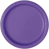 Unique BASIC Neon Purple Paper Lunch Plates