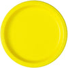 Unique BASIC Neon Yellow Paper Lunch Plates