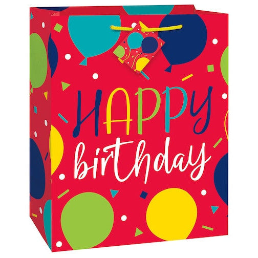 Unique GIFT WRAP Happy Birthday Balloon Party Large Gift Bag
