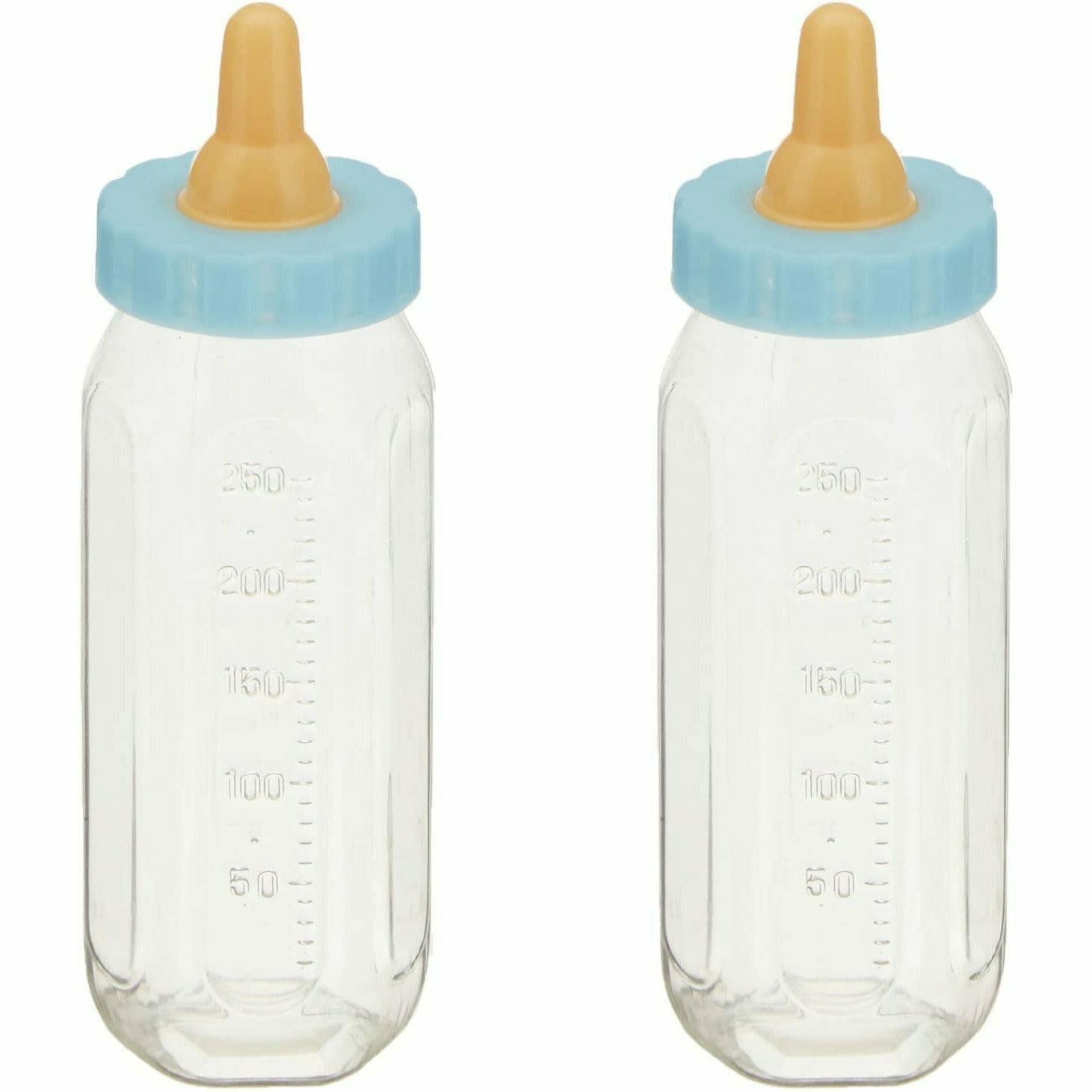 Unique Industries BABY SHOWER Plastic Fillable Blue Bottle Baby Shower Favours, Plastic, Blue