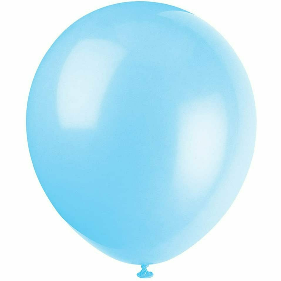 Unique Industries BALLOONS 12&quot; Latex Balloons 10ct- Baby Blue