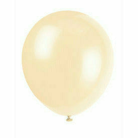 Unique Industries BALLOONS 12" Latex Balloons, 10ct - Ivory