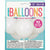 Unique Industries BALLOONS 12" Latex Balloons, 10ct - White Ball
