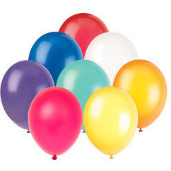 Unique Industries BALLOONS 12" Latex Balloons, 72ct - Assorted Colors