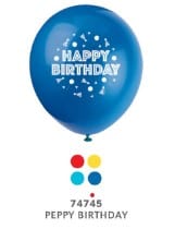 Unique Industries BALLOONS Happy Birthday Festive Balloons - 8 ct