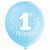 Unique Industries BALLOONS Stars Blue 1st Birthday 12" Latex Balloons, 8ct