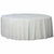 Unique Industries BASIC Frosty White - 84" Round Plastic Table Cover