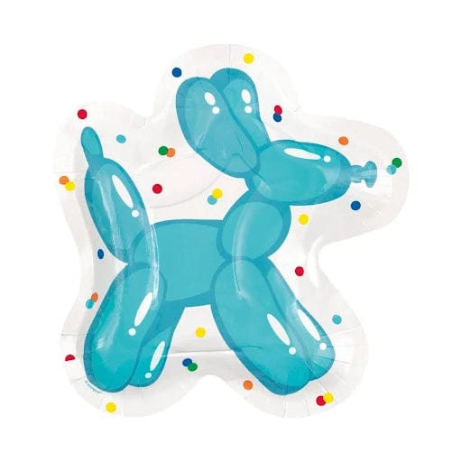 Unique Industries BIRTHDAY Balloon & Dog Shaped Party Plates
