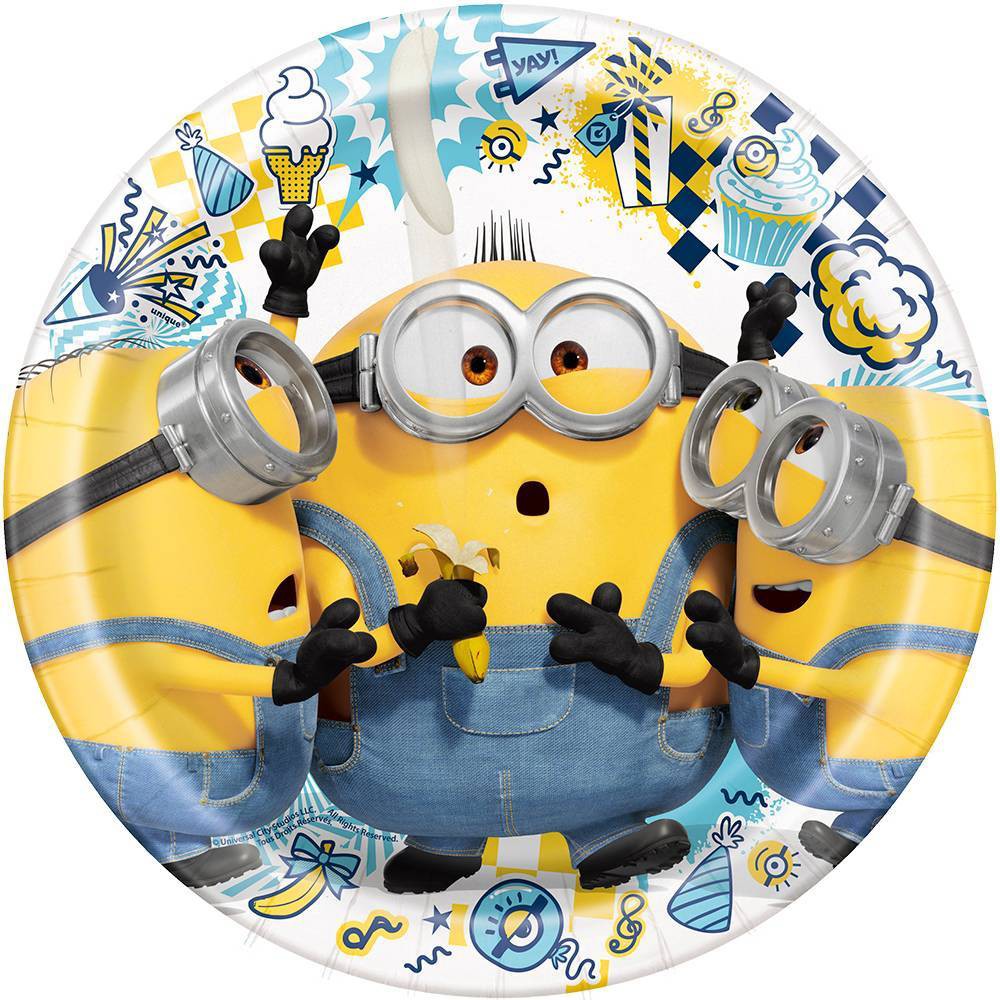 Unique Industries BIRTHDAY: JUVENILE Minions: The Rise of Gru Lunch Plates