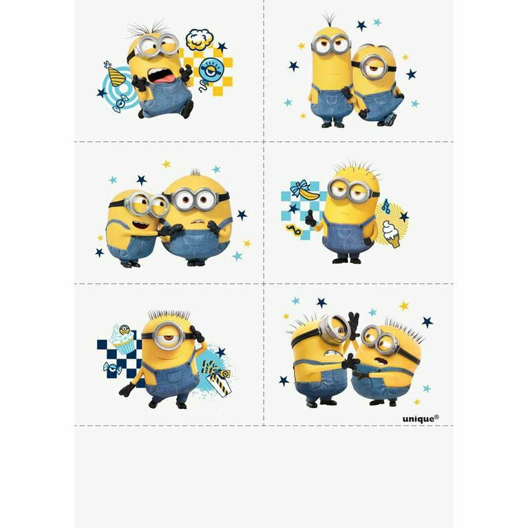 Unique Industries BIRTHDAY: JUVENILE Minions - The Rise of Gru Tattoos