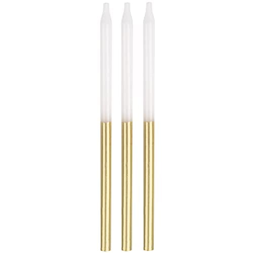 Unique Industries CANDLES Metallic Gold Dipped Birthday Candles