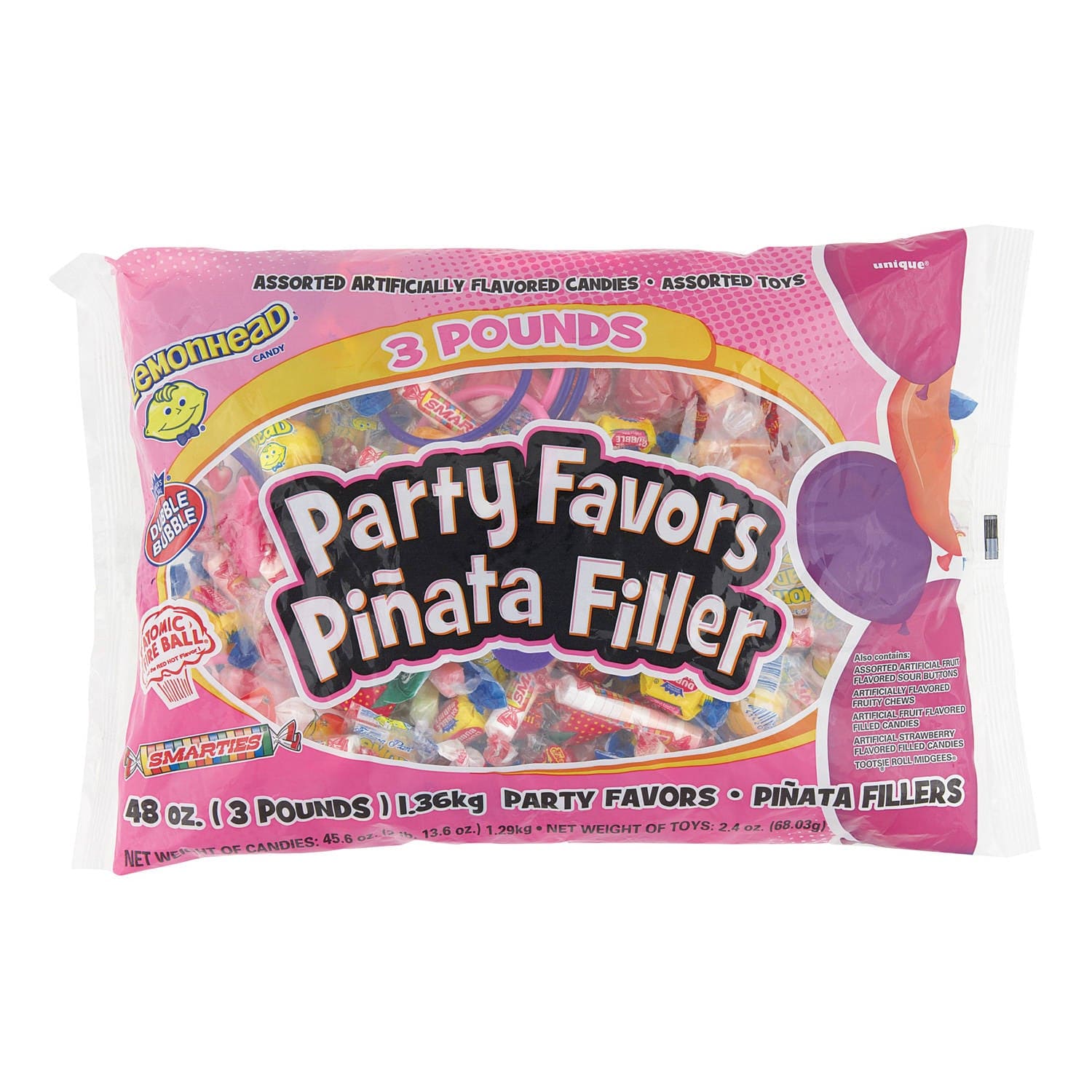 Unique Industries CANDY Girls Birthday Pinata Filler Assorted