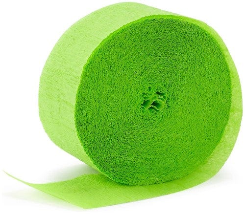Apple Green Crepe Paper Party Streamer - Ultimate Party Super Stores
