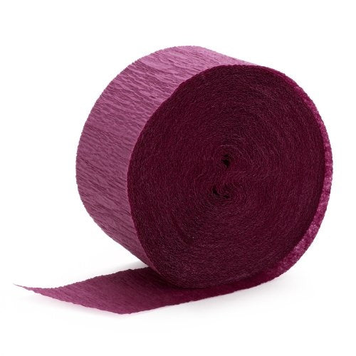 Unique Industries DECORATIONS Maroon Crepe Paper Party Streamer