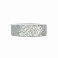 Unique Glitter Washi Tape, 5.5 Yards, Silver