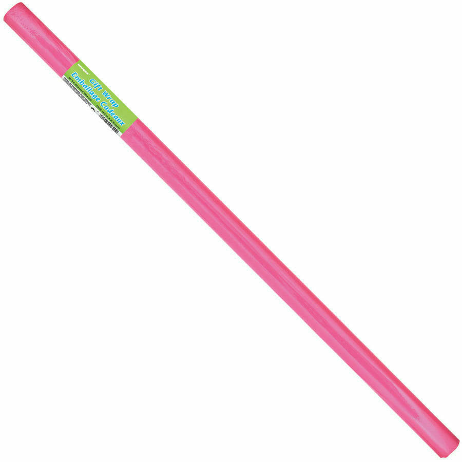 Unique Industries GIFT WRAP Hot Pink Gift Wrap, 30" x 5 ft