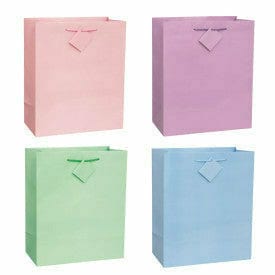 Unique Industries GIFT WRAP Pastel Purple Solid Pastel Color Large Gift Bag Assortment