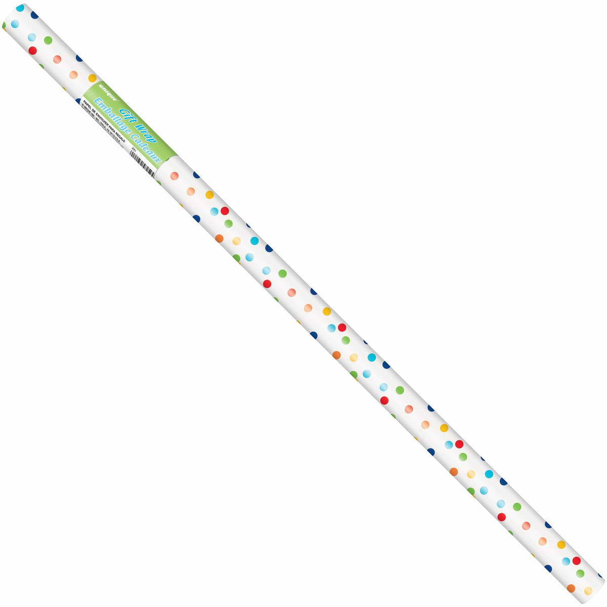 Unique Industries GIFT WRAP Rainbow Polka Dot Gift Wrap