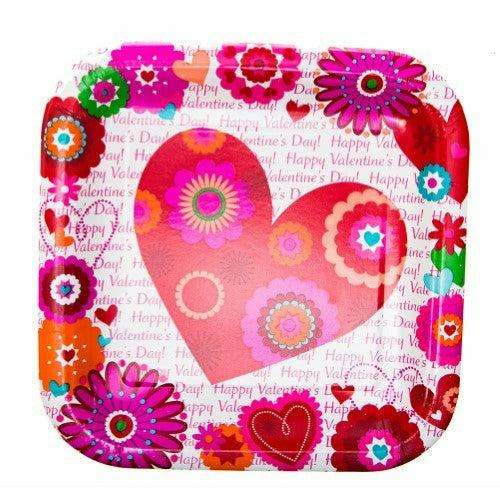 Unique Industries HOLIDAY: VALENTINES HEARTS IN BLOOM 7 IN PLATES