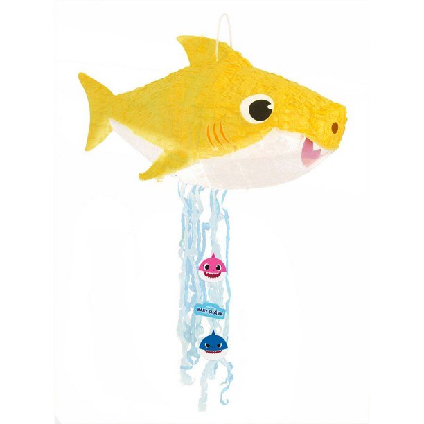 Baby Shark 3D Pull String Pinata - Ultimate Party Super Stores
