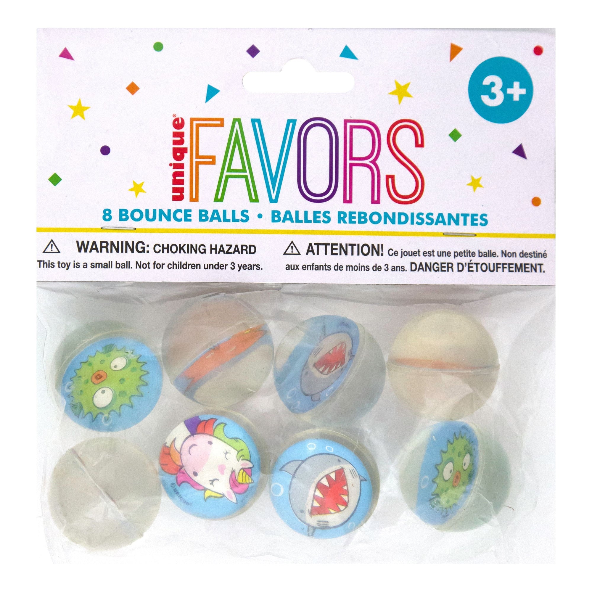 Unique Industries TOYS Animal Bouncy Ball Party Favors