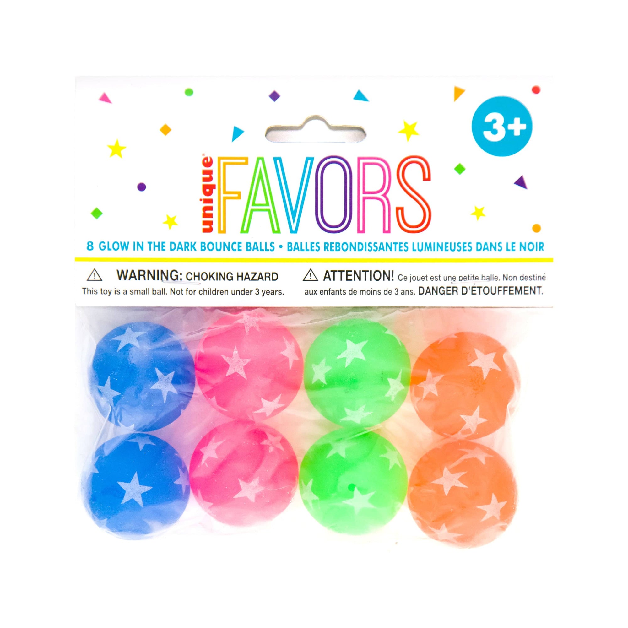 Unique Industries TOYS Glow in the Dark Bouncy Balls Party Favors