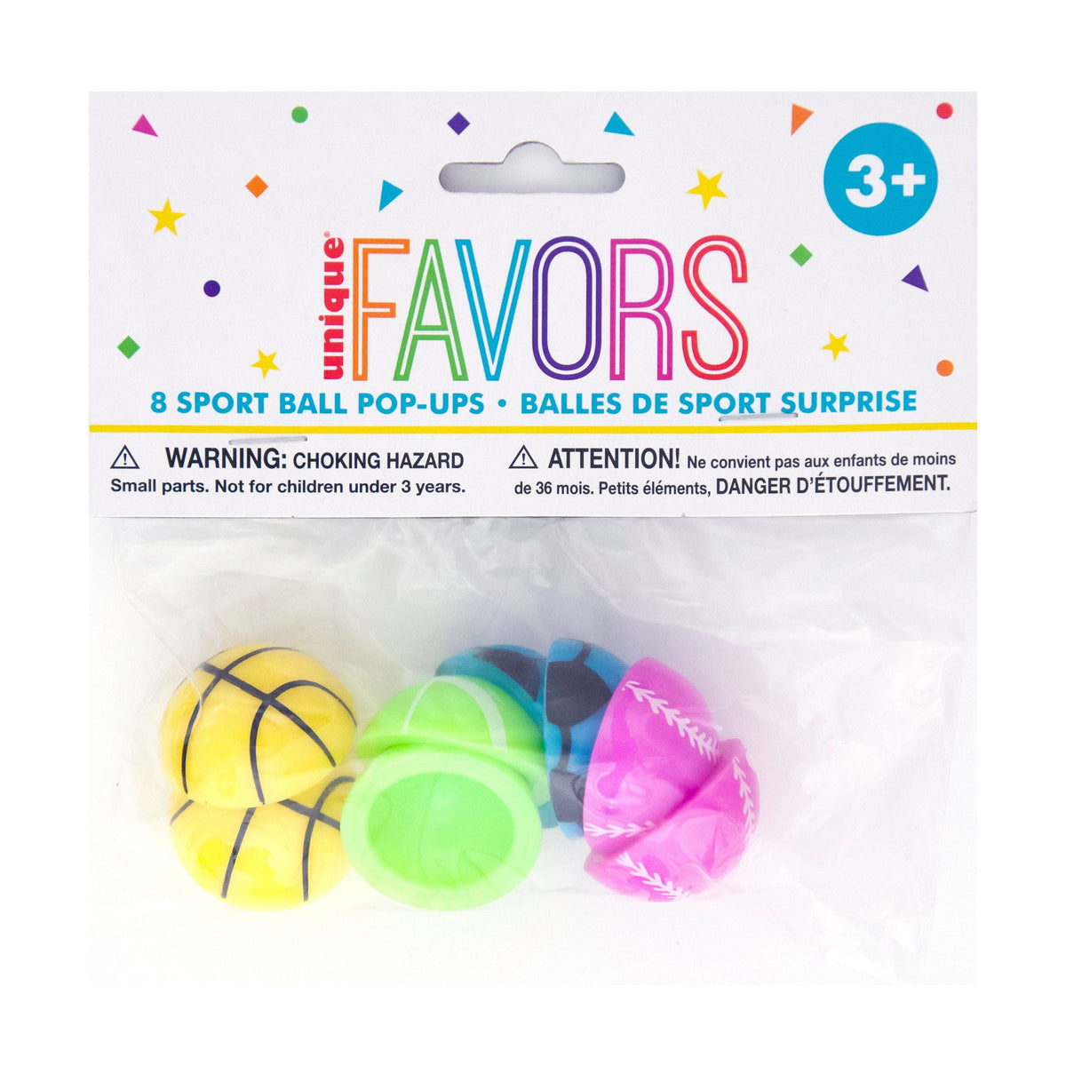 Unique Industries TOYS Sports Ball Pop-Ups Favor