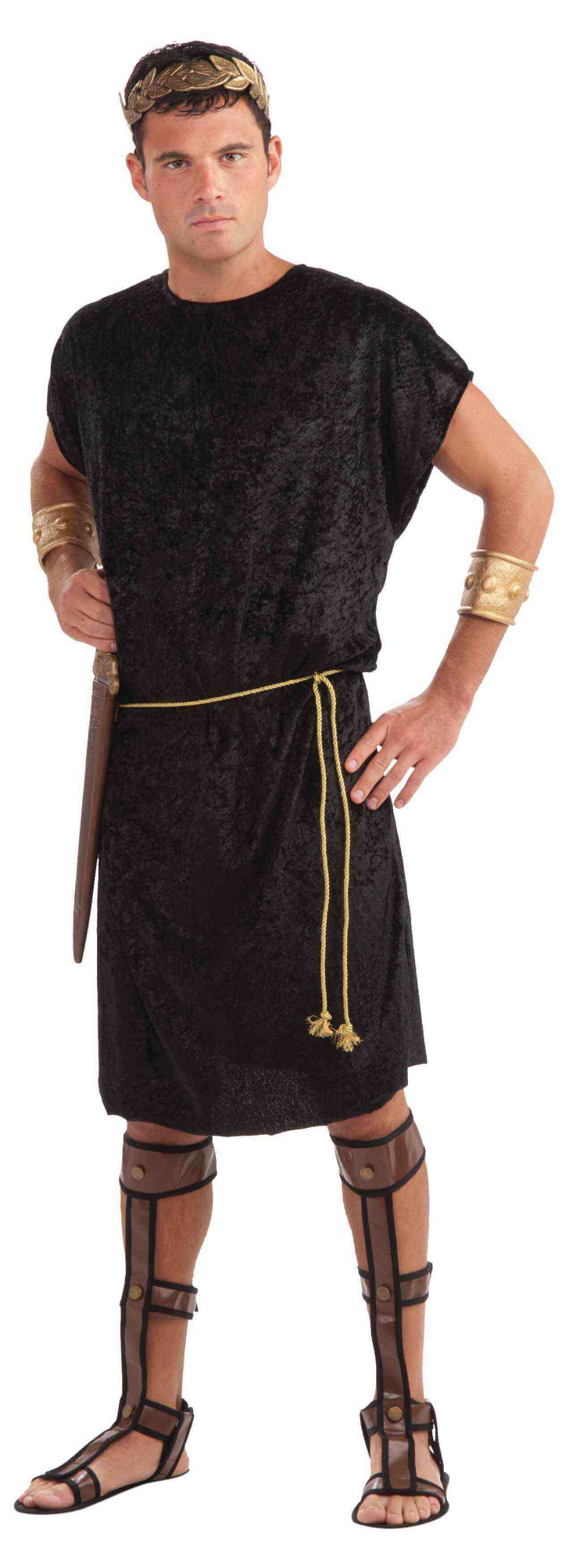 Mens Tunic Adult Costume - Black