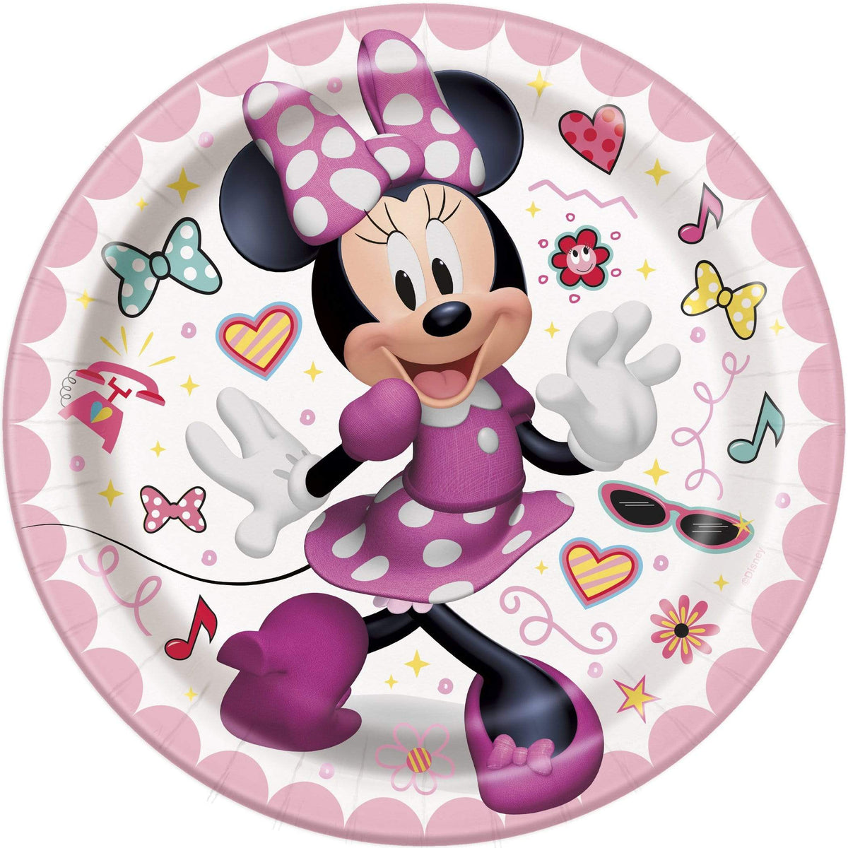 Minnie Mouse Plates 7″ (8 count)