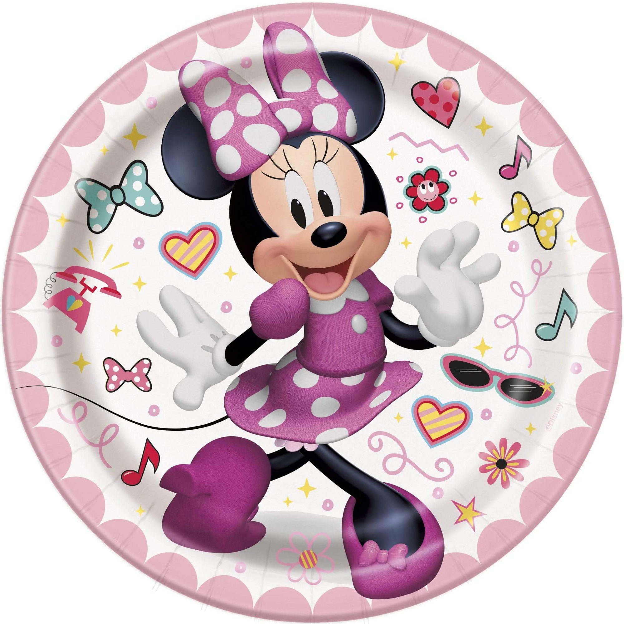 Minnie Mouse Plates 7″ (8 count)